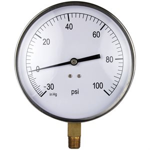 Combination Gauge Steel Case 4.5"