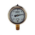 Trerice Liquid Filled Vacuum Gauge, 2.5", 30" to 0 Hg