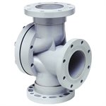 Pentair V3-06 Stark 3-Way Backwash Valve, Flanged, Gray, 6 in.
