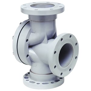 Pentair V3-06 Stark 3-Way Backwash Valve, Flanged, Gray, 6 in.
