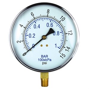 Vacuum Gauge Steel Case 4.5"
