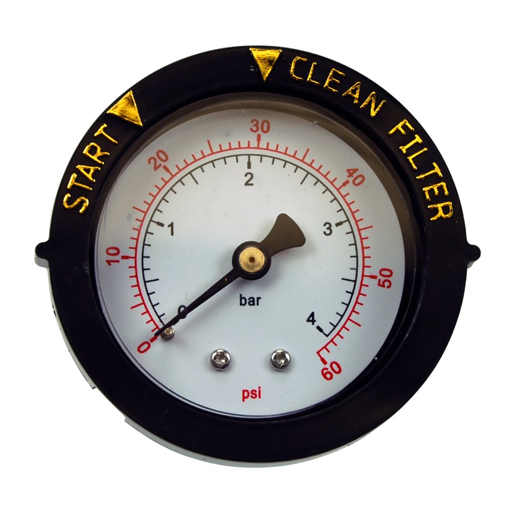 Pentair Parts 190059 Back Mount Pressure Gauge, REPACKAGED