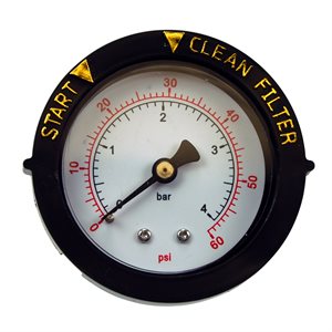Pentair Parts 190059 Back Mount Pressure Gauge, REPACKAGED