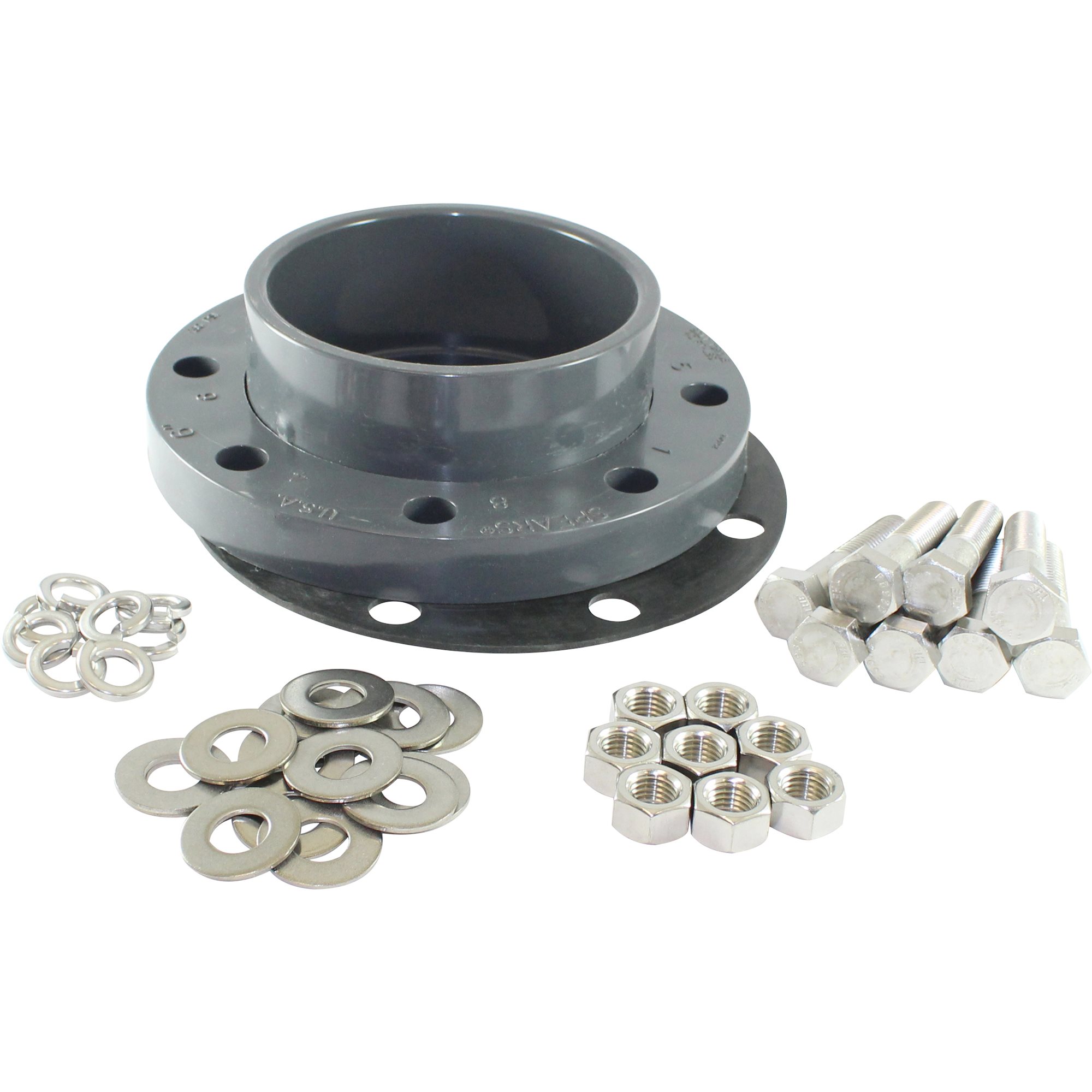 Pentair 357262 Flange Kit with Gasket and Hardware, 4 in.