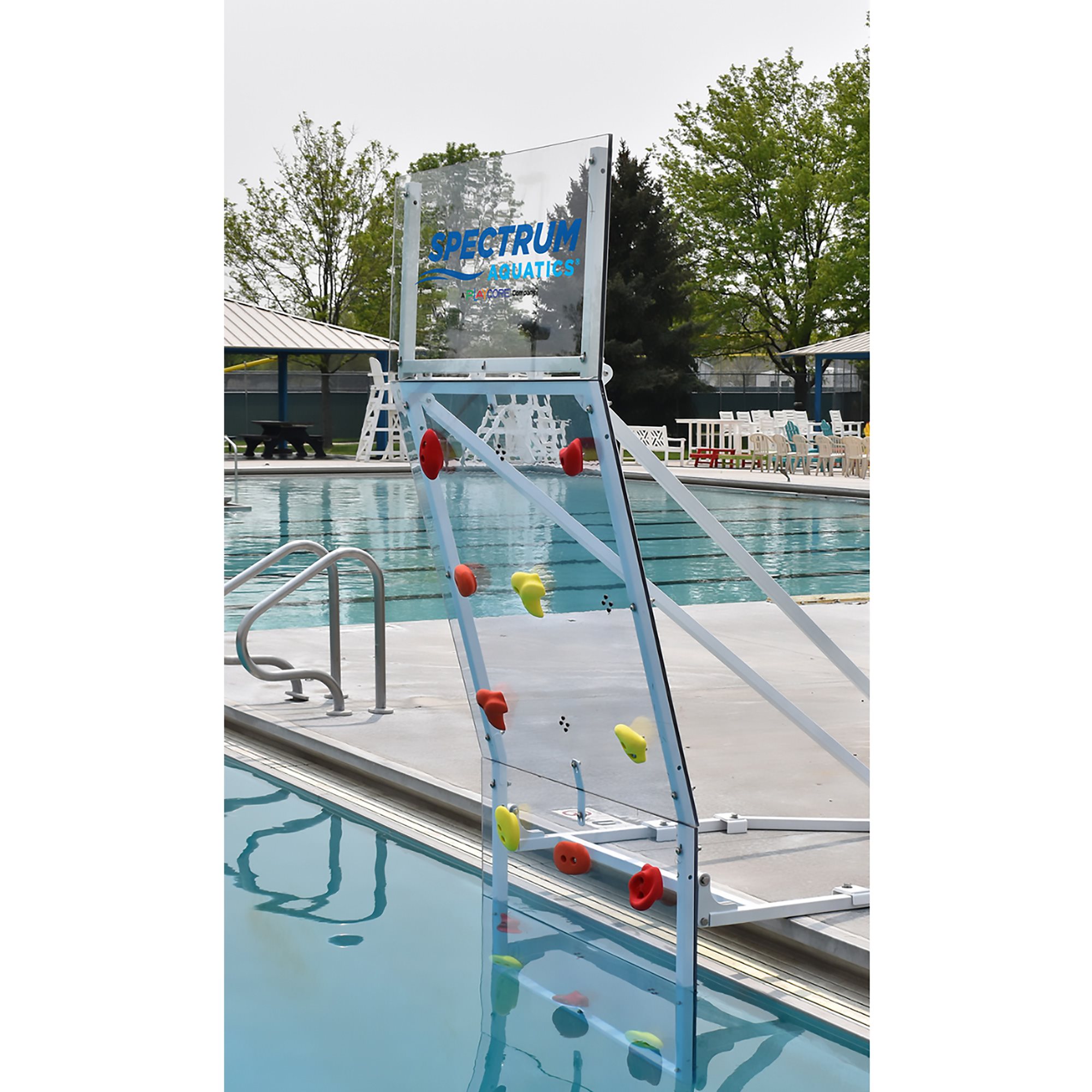 Spectrum Kersplash Challenger Climbing Wall Section, Crystal Clear, 2-Panel, 8 Ft Tall