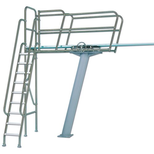 Paragon Diving Tower Paraflyte, Ladder-at-Side, Ultraflyte 3M Flanged Pedestal