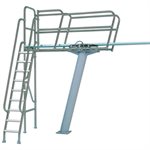 Paragon Diving Tower Paraflyte, Ladder-at-Side, Ultraflyte 3M Flanged Pedestal