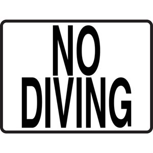 4.25" x 5.5" Plastic Message Stick-On, No Diving