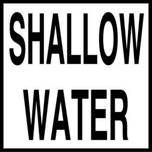 6" x 6" Skid Resistant Message Tile, Shallow Water