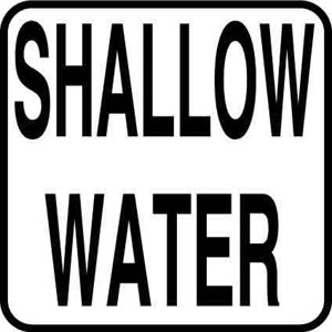 6" x 6" Vinyl Message Stick-On, Shallow Water