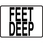 4.25" x 5.5" Plastic Message Stick-On, Feet Deep