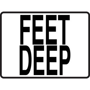 4.25" x 5.5" Plastic Message Stick-On, Feet Deep