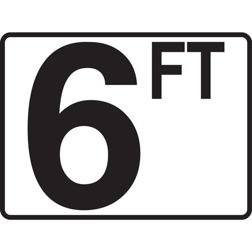 4.25" x 5.5" Plastic Depth Marker (Specify Depth)