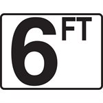 4.25" x 5.5" Plastic Depth Marker (Specify Depth)