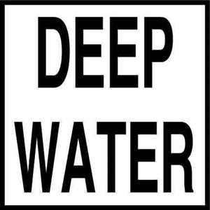 6" x 6" Skid Resistant Message Tile, Deep Water