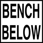 6" x 6" Skid Resistant Message Tile, Bench Below