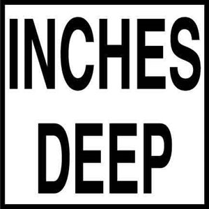 6" x 6" Skid Resistant Message Tile, Inches Deep