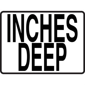 4.25" x 5.5" Plastic Message Stick-On, Inches Deep