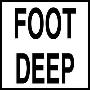 6" x 6" Skid Resistant Message Tile, Foot Deep