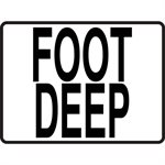 4.25" x 5.5" Plastic Message Stick-On, Foot Deep