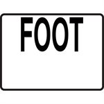 4.25" x 5.5" Plastic Message Stick-On, Foot