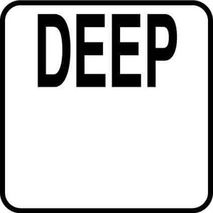 6" x 6" Vinyl Message Stick-On, Deep
