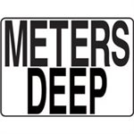 4.25" x 5.5" Plastic Message Stick-On, Meters Deep