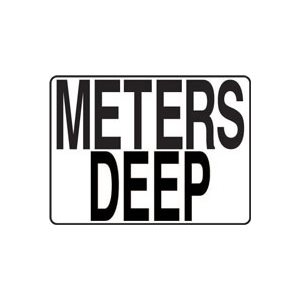 4.25" x 5.5" Plastic Message Stick-On, Meters Deep
