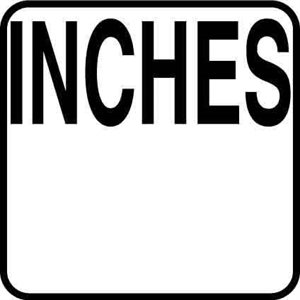 6" x 6" Vinyl Message Stick-On, Inches