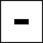 6" x 6" Skid Resistant Message Tile, - (Dash)