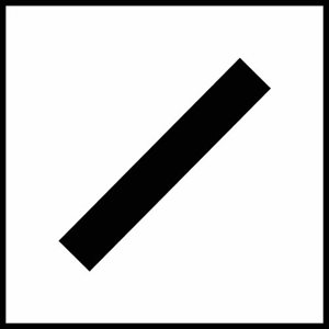 8" x 8" Skid Resistant Message Tile, / (Slash)
