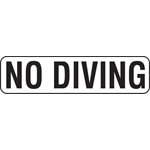 8" Vinyl Message Stick-On - NO DIVING