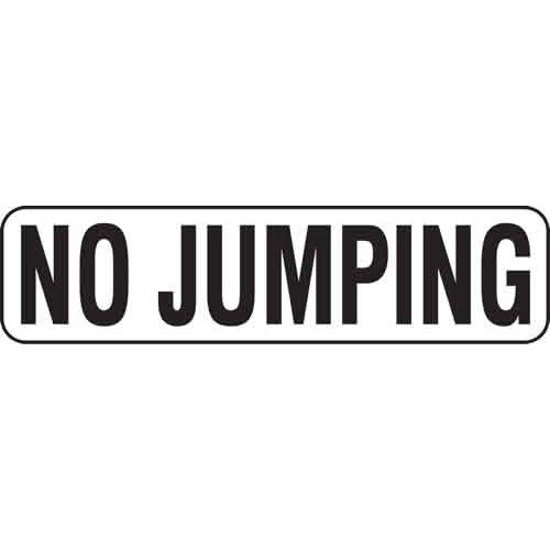 6" Vinyl Message Stick-On - NO JUMPING