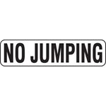 6" Vinyl Message Stick-On - NO JUMPING