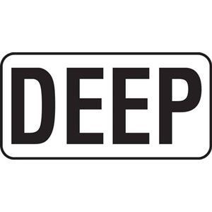 6" Vinyl Message Stick-On - DEEP