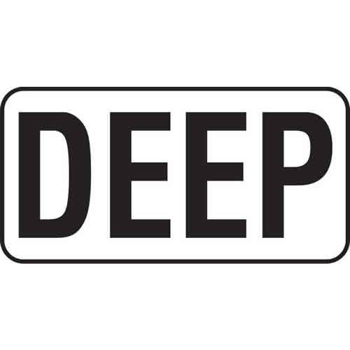 8" Vinyl Message Stick-On - DEEP