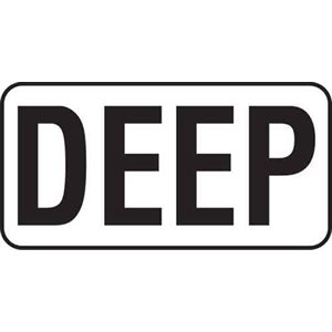 8" Vinyl Message Stick-On - DEEP