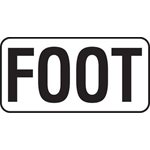 8" Vinyl Message Stick-On - FOOT