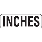 6" Vinyl Message Stick-On - INCHES