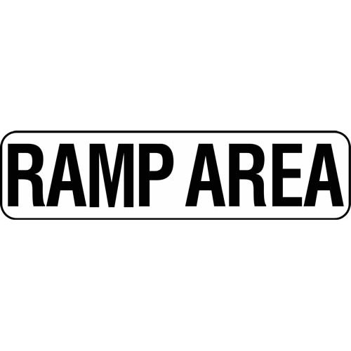 8" Vinyl Message Stick-On - RAMP AREA