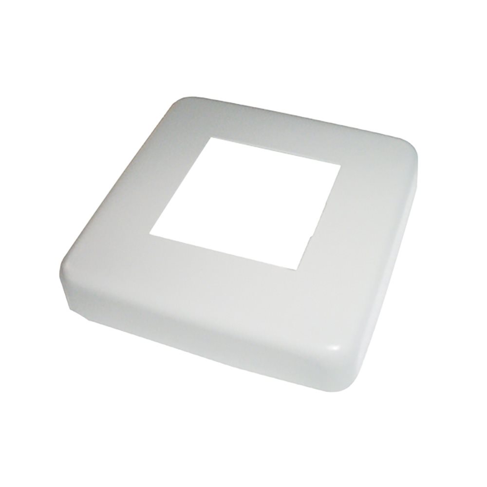 Escutcheon Plate for Legacy Starting Platforms, Square, Powder Coated, Silver Gray