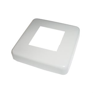 Escutcheon Plate for Legacy Long Reach, Square, Powder Coated, Silver Gray