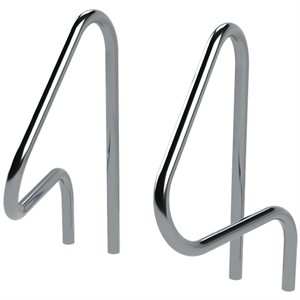 TruPro Pretzel Bend Grab Rails, .065", 26" Setback