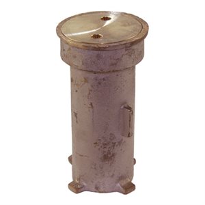 Stanchion Socket - Paragon Bronze, Threaded Cap