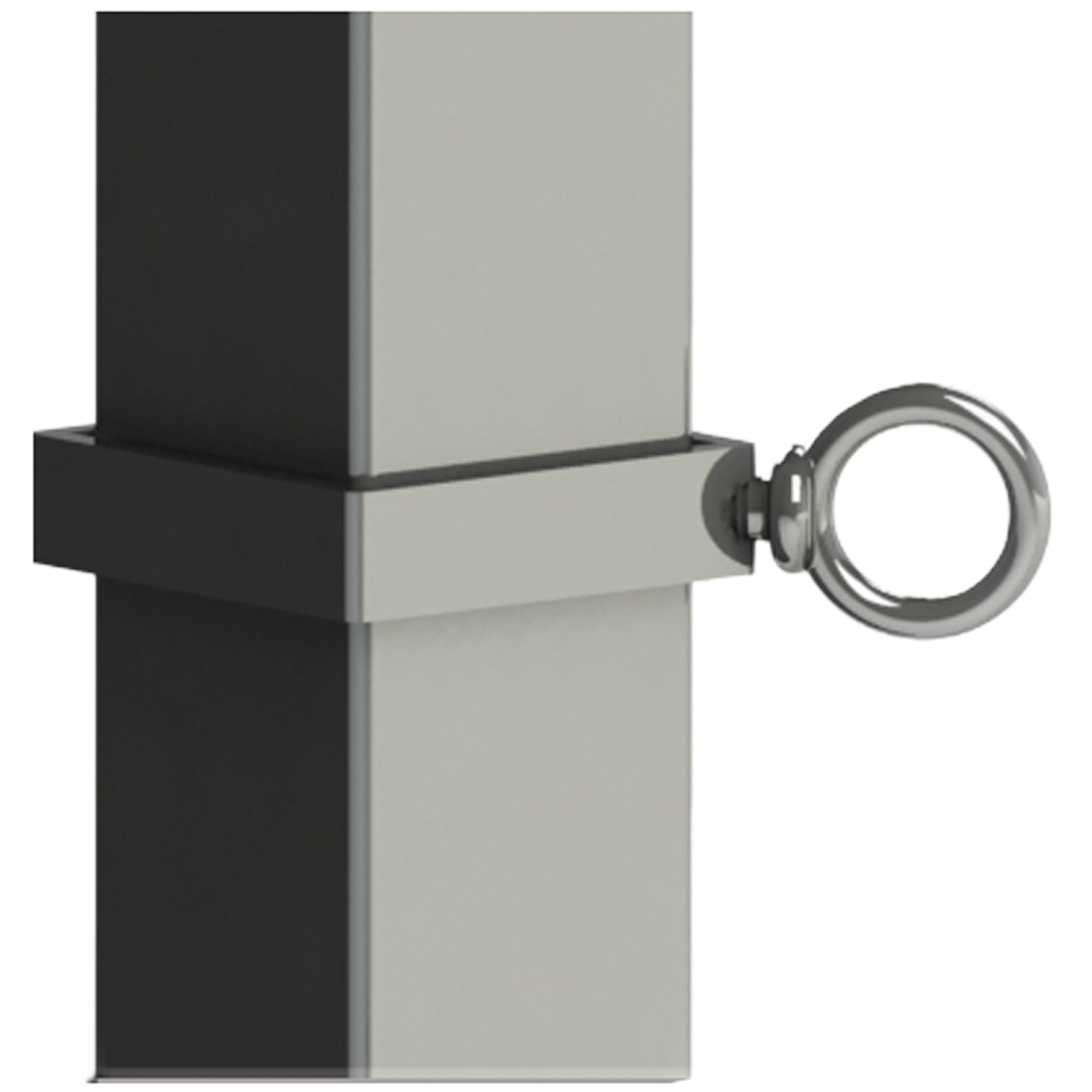 Paragon 38302 Collar for Square Stanchion, with Eyebolt