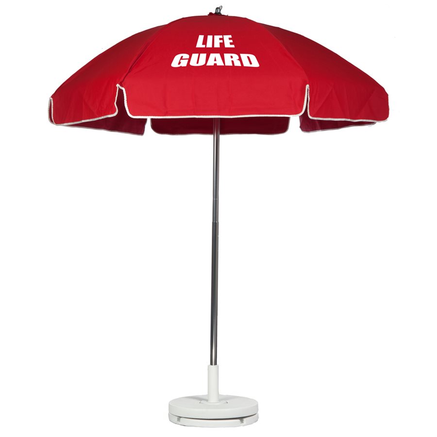 Lifeguard Umbrella, 6.5' Acrylic, Red