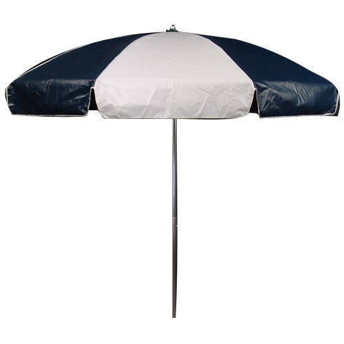 Umbrella, 6.5' Vinyl, Navy Blue / White Alternating