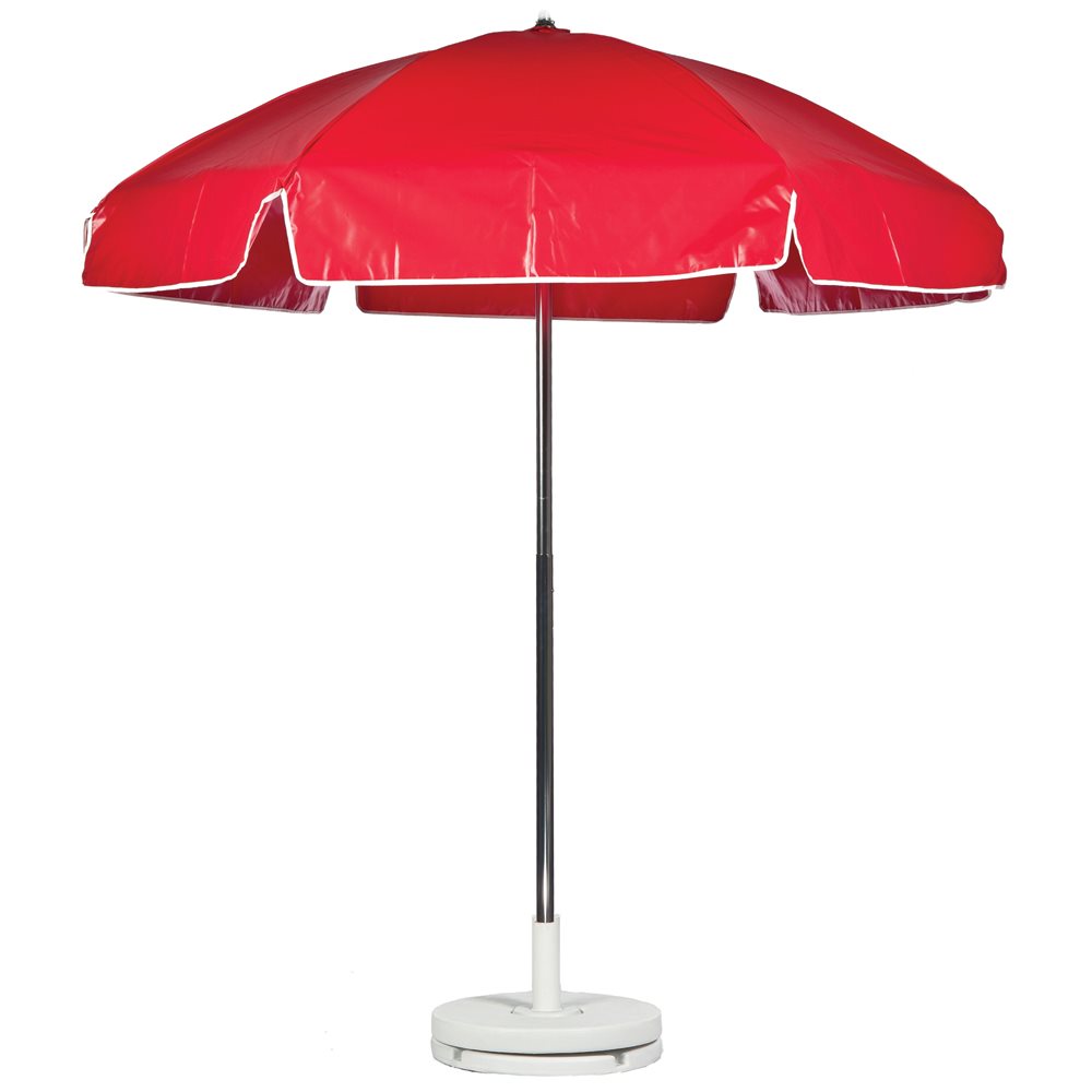 Umbrella, 6.5' Vinyl, Solid Red