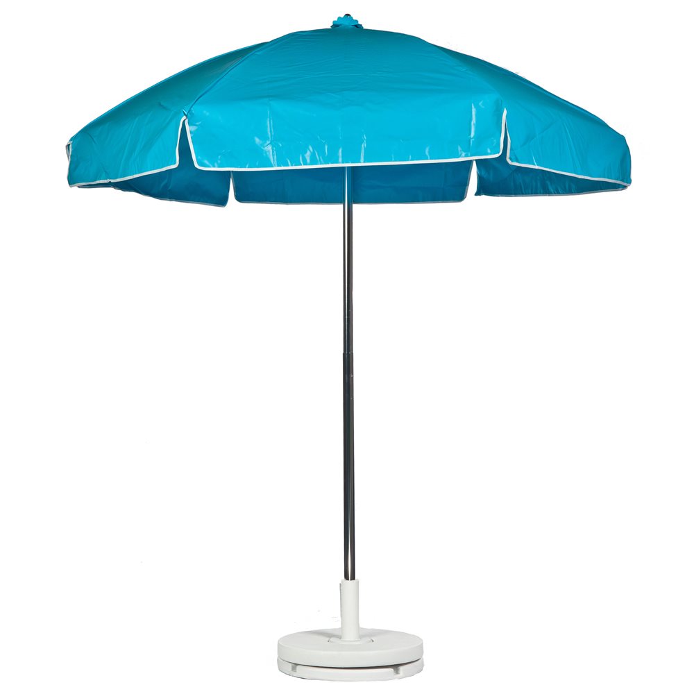 Umbrella, 6.5' Vinyl, Solid Turquoise
