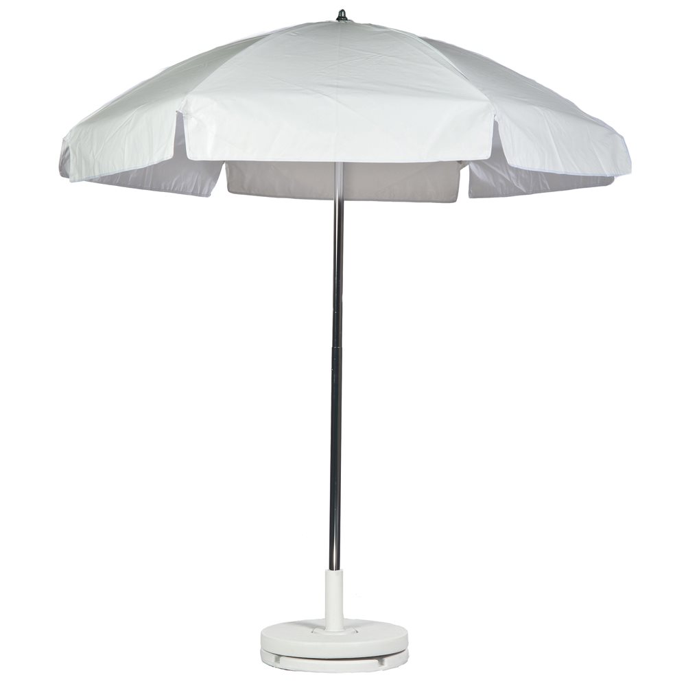 Umbrella, 6.5' Vinyl, Solid White